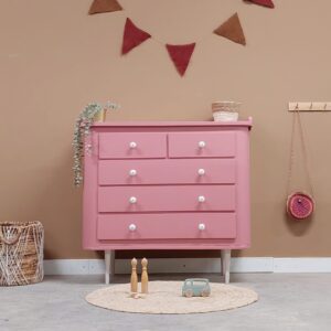 Vintage commode roze retro