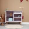 Vintage speelgoedkast dressoir wandkast halkast lila