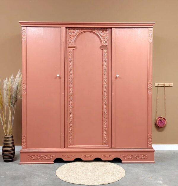 Vintage kledingkast terracotta 5 vintage sierlijke demontabele kledingkast meidenkamer kast kinderkamer