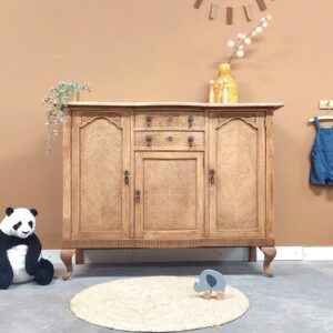 Vintage sierlijke unieke commode halkast speelgoedkast