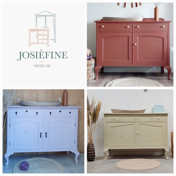 Vintage sierlijke commode kleur naar wens