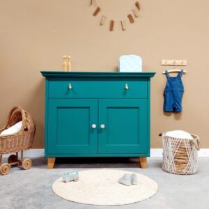 Vintage commode groen 1 def Vintage commode jongenscommode meidencommode houten commode