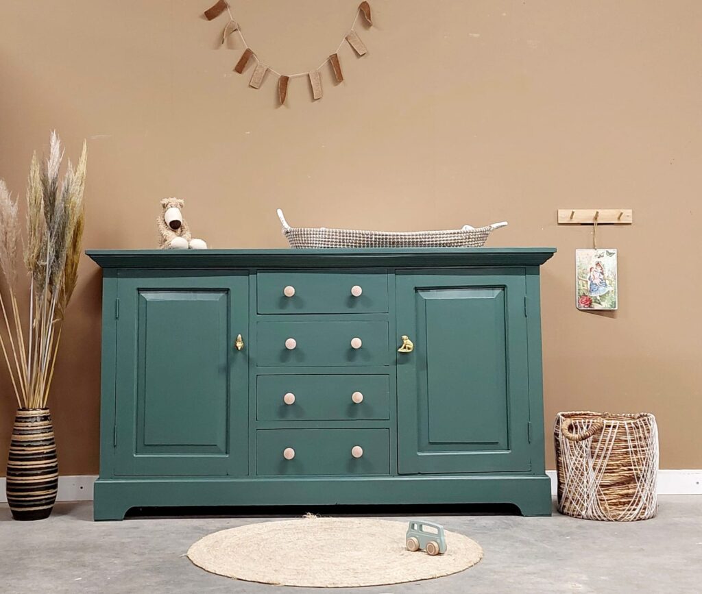 Vintage commode groen barneveld