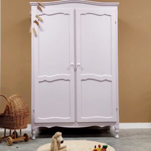 vintage kledingkast meidenkamer babykamer lila