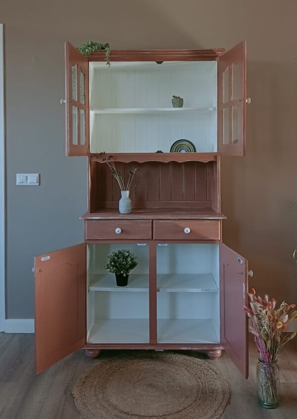 Brocante Retro Buffetkast Koraalroze