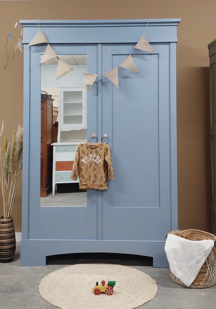 Kledingkast jongenskamer blauw demontabel barneveld