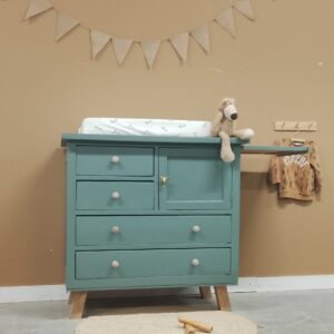 IMG_20240906_083937 Vintage commode in groen / soft fern labpaint