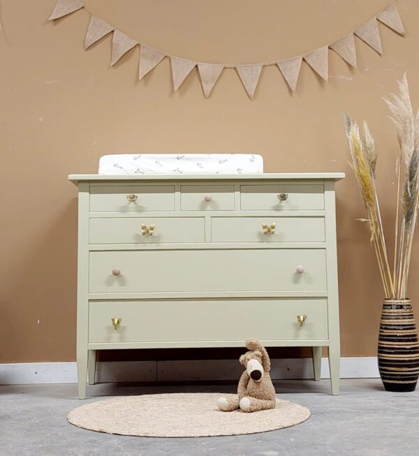 vintage commode speelgoedkast kinderkamer hout wildwonder