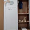 Vintage demontabele kledingkast babykamer kinderkamer meidenkamer babykamerwinkel