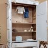 Vintage demontabele kledingkast babykamer kinderkamer meidenkamer babykamerwinkel