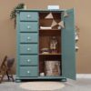 Vintage speelgoedkast halkast woonkamer kinderkamer babykamer groen duurzaam hout spelletjeskast Vintage speelgoedkast halkast woonkamer kinderkamer babykamer groen duurzaam hout spelletjeskast