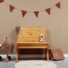 vintage klepbankje kinderbankje kinderkamer meidenkamer jongenskamer opbergplek vintagmeubel