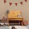 vintage klepbankje kinderbankje kinderkamer meidenkamer jongenskamer opbergplek vintagmeubel