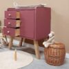 vintage commode paars