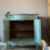 Vintage biedemeier commode/dressoir moonstone zachtgroen