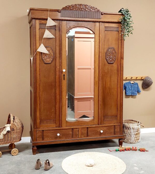 vintage demontabele spiegelkast kinderkamer babykamer uniek duurzaam babykamerwinkel