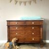 Vintage commode met marmeren blad