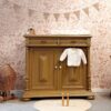 Vintage commode warm tan Vintage commode warm tan