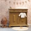 Vintage commode warm tan Vintage commode warm tan