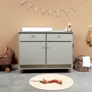 Vintage commode zachtgroen