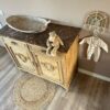 Commode marmer babykamer vintage