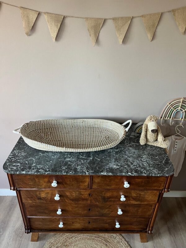 Commode marmer babykamer vintage