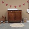 vintage commode marmerenblad babykamer kinderkamer uniek duurzaam houten meubels kinderkamer