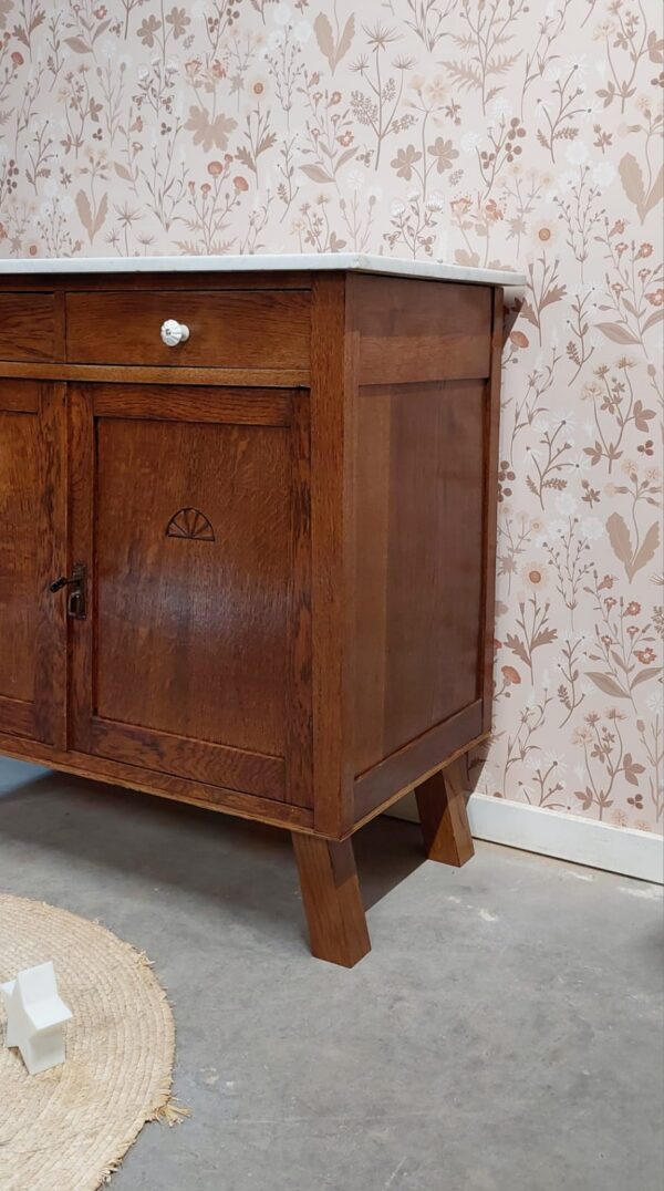 vintage commode marmerenblad babykamer kinderkamer uniek duurzaam houten meubels kinderkamer