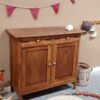 Vintage commode uniek hout marmerenblad babykamer kinderkamer meidenkamer jongenskamer