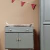 Vintage commode hout babykamer uniek duurzaam kinderkamer