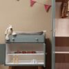 Vintage commode hout babykamer uniek duurzaam kinderkamer