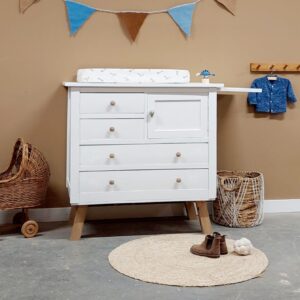 Vintage commode hout babykamer uniek duurzaam kinderkamer