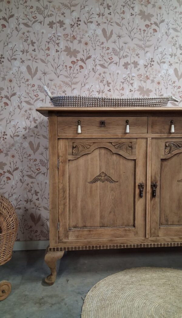 vintage commode hout speelgoedkast babykamer kinderkamer uniek duurzaam