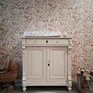 vintage biedermeijer commode babyikamer hout uniek set wit duurzaam kinderkamer zwanger