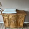 WhatsApp Image 2025-08-22 at 13.06.20 Vintage houtkleur eiken commode met marmeren blad