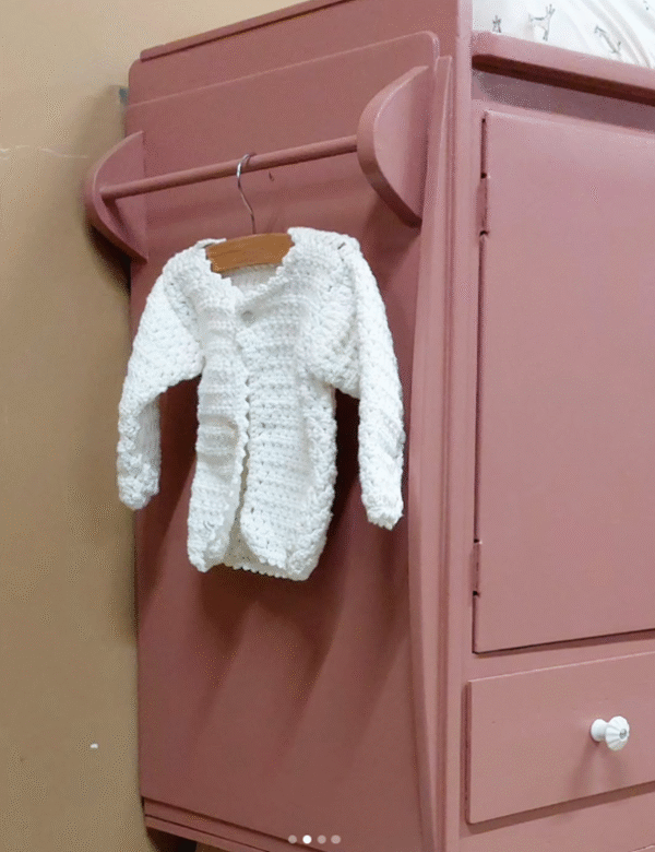 vintage commode babykamer, vintage kast kinderkamer