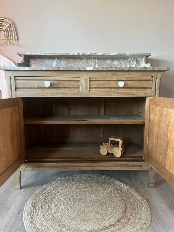 WhatsApp Image 2025-09-06 at 11.59.46 (5) Belgisch vintage commode houtkleur met marmeren blad