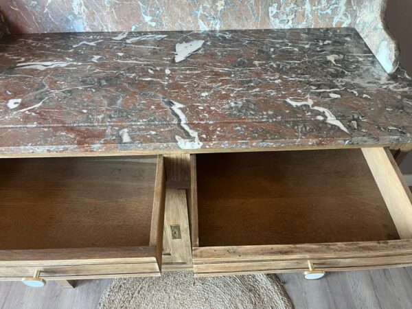 WhatsApp Image 2025-09-06 at 11.59.46 (6) Belgisch vintage commode houtkleur met marmeren blad