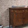 Commode marmer babykamer vintage kinderkamer dressoir hout uniek slaapkamer