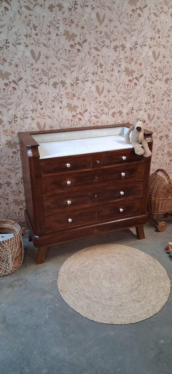 Vintage commode met marmeren blad | Josiefine