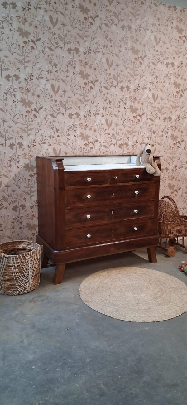 Vintage commode met marmeren blad | Josiefine