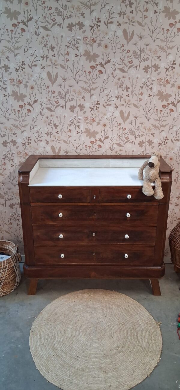Vintage commode met marmeren blad | Josiefine