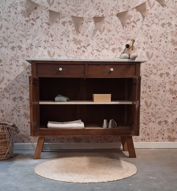 Vintage commode met marmeren blad | Josiefine