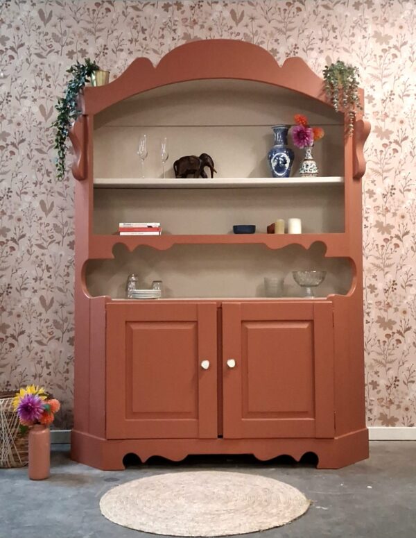 Vintage retro landelijke woonkamerkast speelgoedkast woonkamer meubels