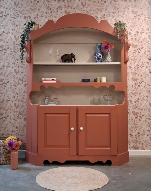 Vintage retro landelijke woonkamerkast speelgoedkast woonkamer meubels