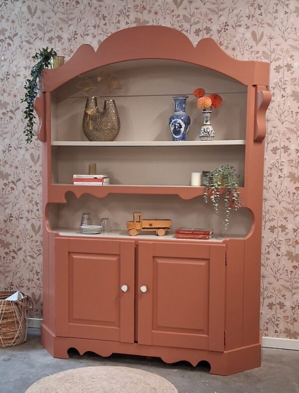 Vintage retro landelijke woonkamerkast speelgoedkast woonkamer meubels