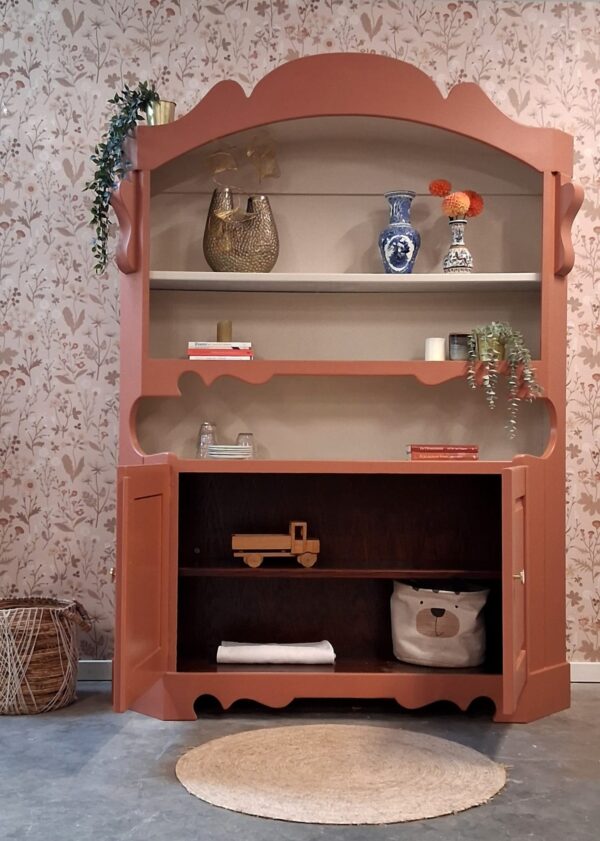 Vintage retro landelijke woonkamerkast speelgoedkast woonkamer meubels