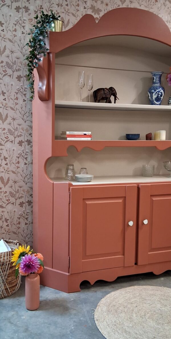 Vintage retro landelijke woonkamerkast speelgoedkast woonkamer meubels