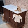 Vintage commode met marmeren blad | Josiefine