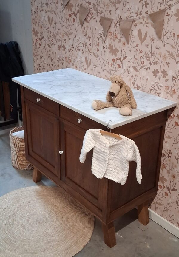 Vintage commode met marmeren blad | Josiefine